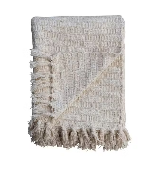 Woven Gold Threaded Blanket