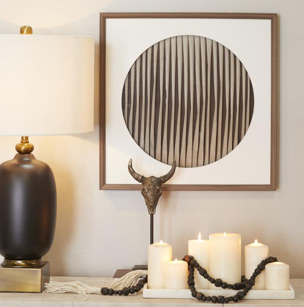 Striped Geometric 3D Wall Art