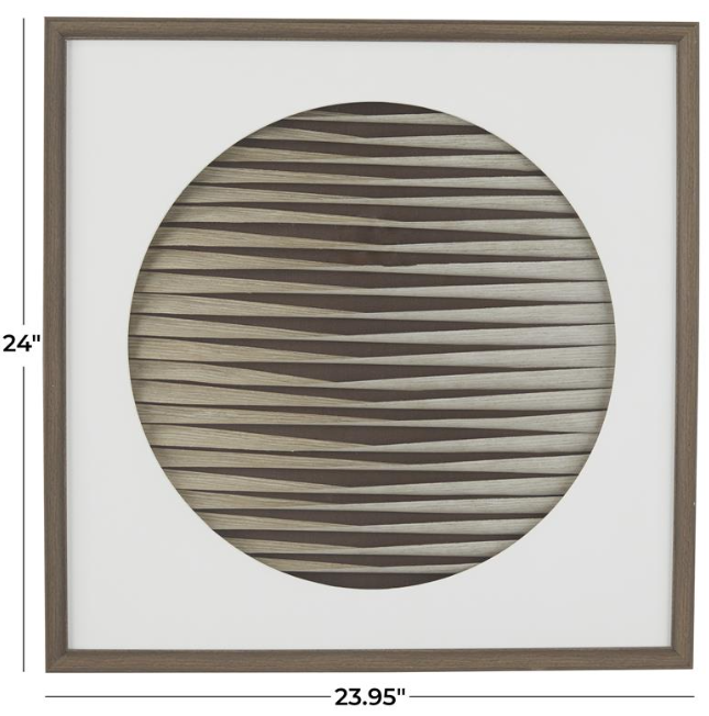 Striped Geometric 3D Wall Art