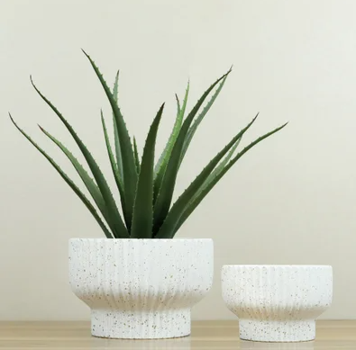 Ribbed Speckled Planters