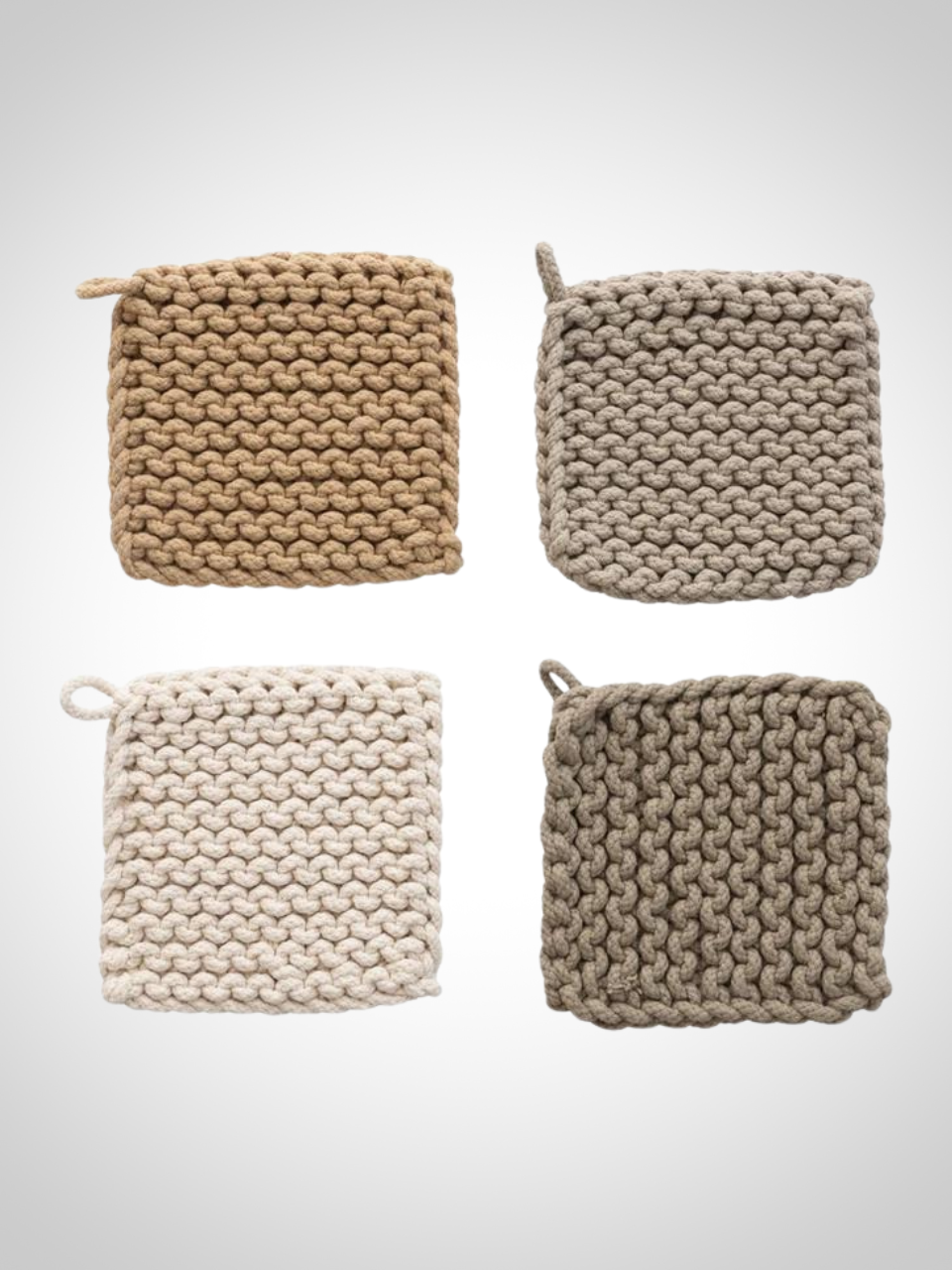 Neutral Crocheted Pot Holders