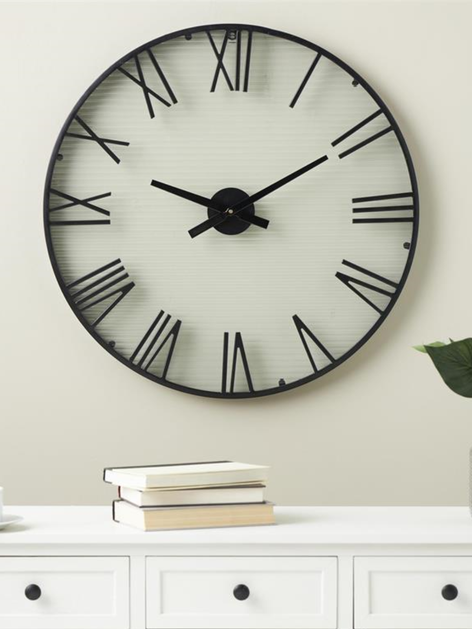 Glass Wall Clock