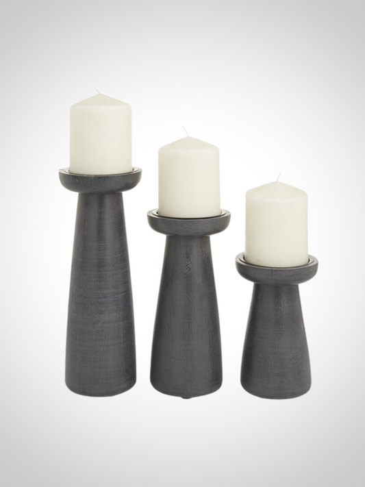 Charcoal Candle Holders