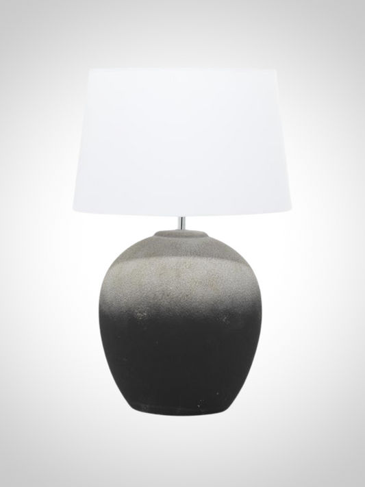 Black Textured Table Lamp