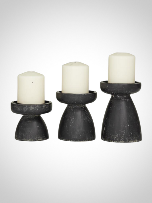 Black Candle Holders