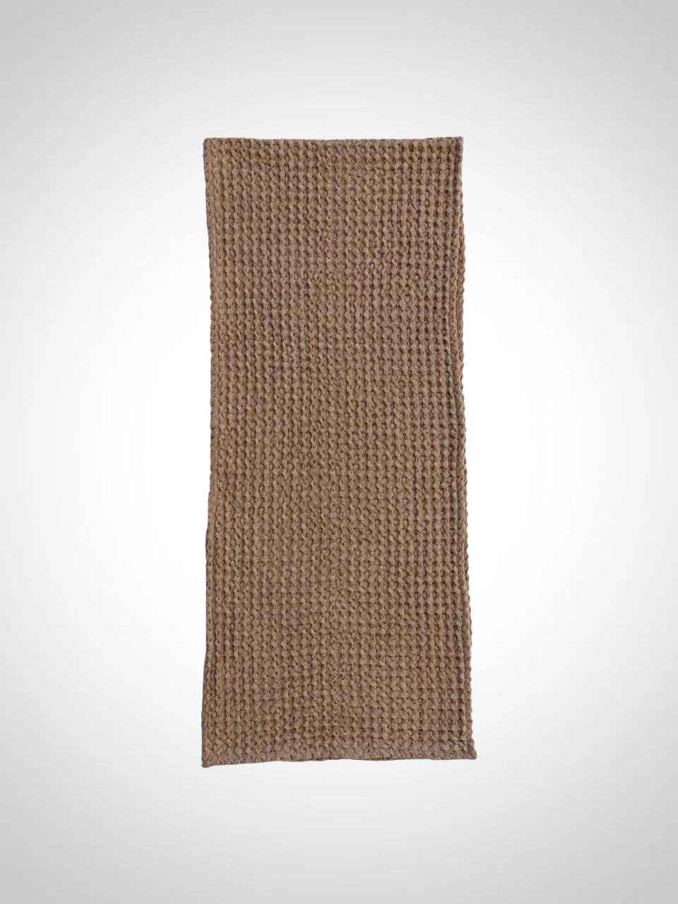 Brown Waffle Weave Table Runner