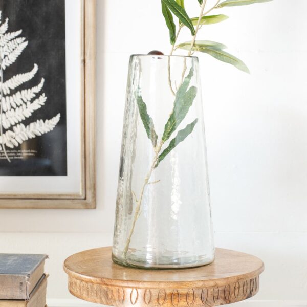 Hammered Glass Vase