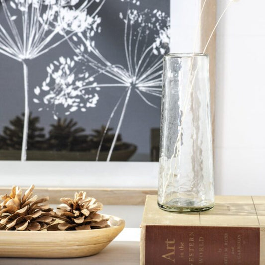 Hammered Glass Vase