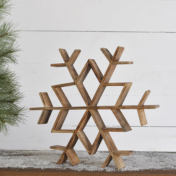 16" Wood Snowflake