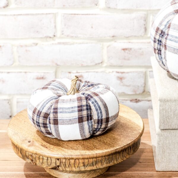 Plaid White Pumpkin