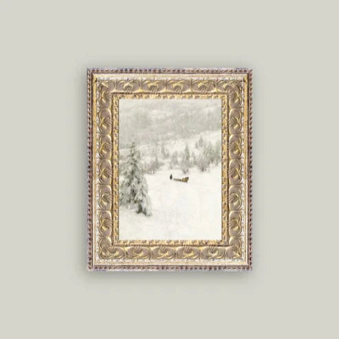 Vintage Art - Winter Landscape