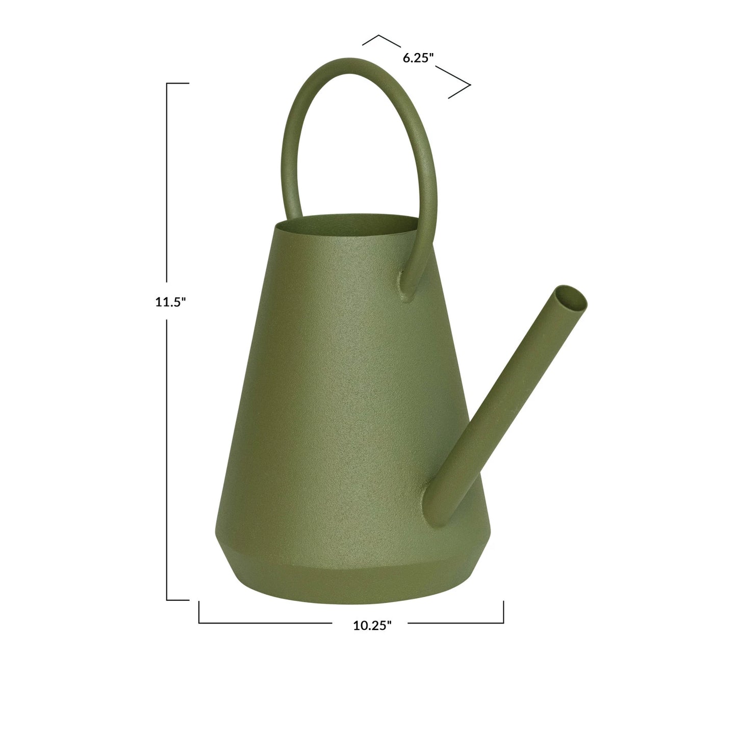 Matte Green Watering Can