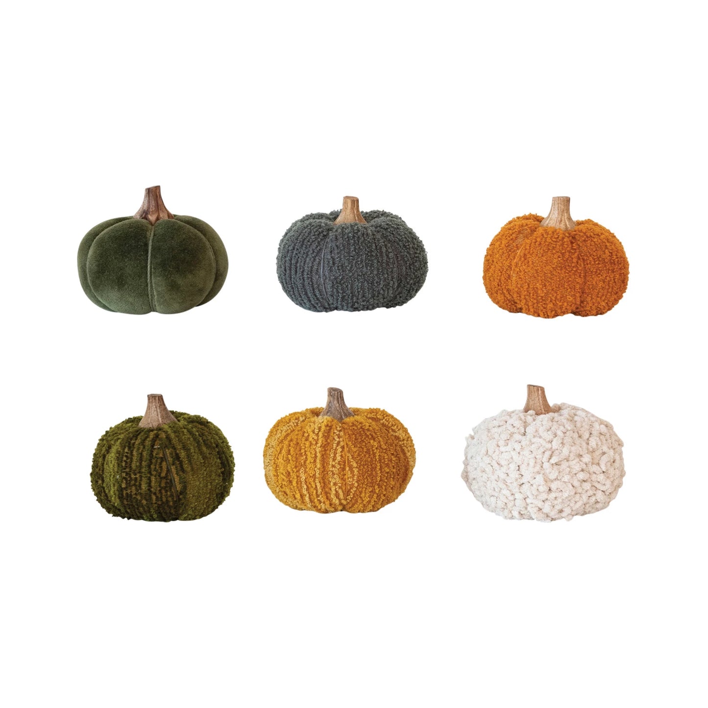 Bouclé/Velvet Pumpkin