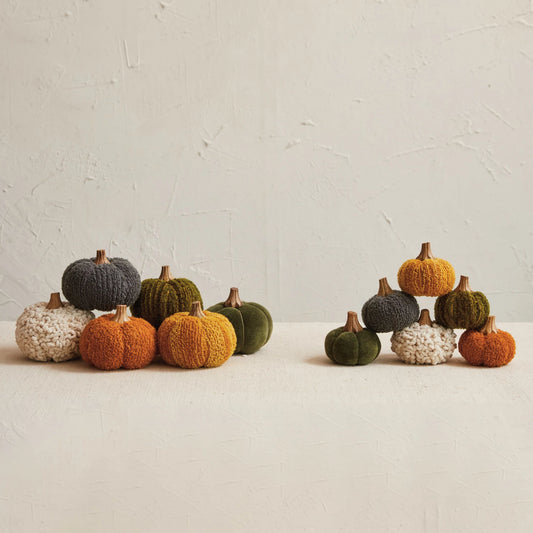 Bouclé/Velvet Pumpkin