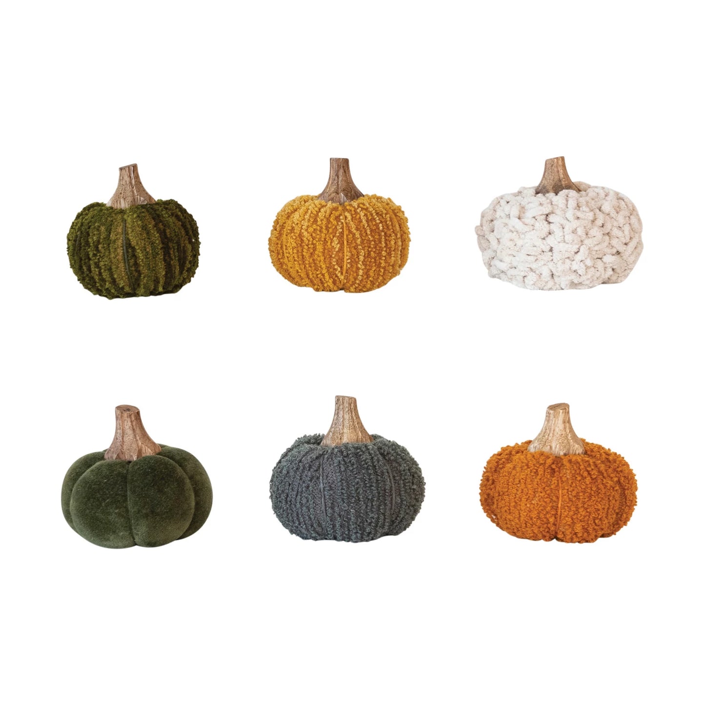 Bouclé/Velvet Pumpkin