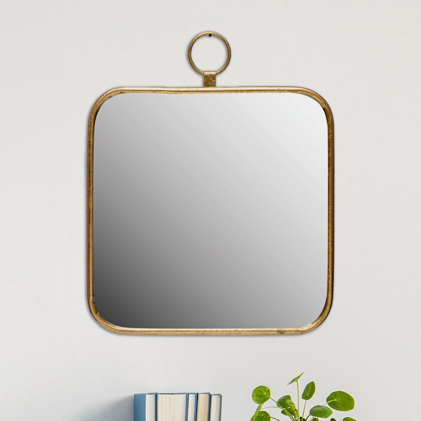 Gold Square Mirror