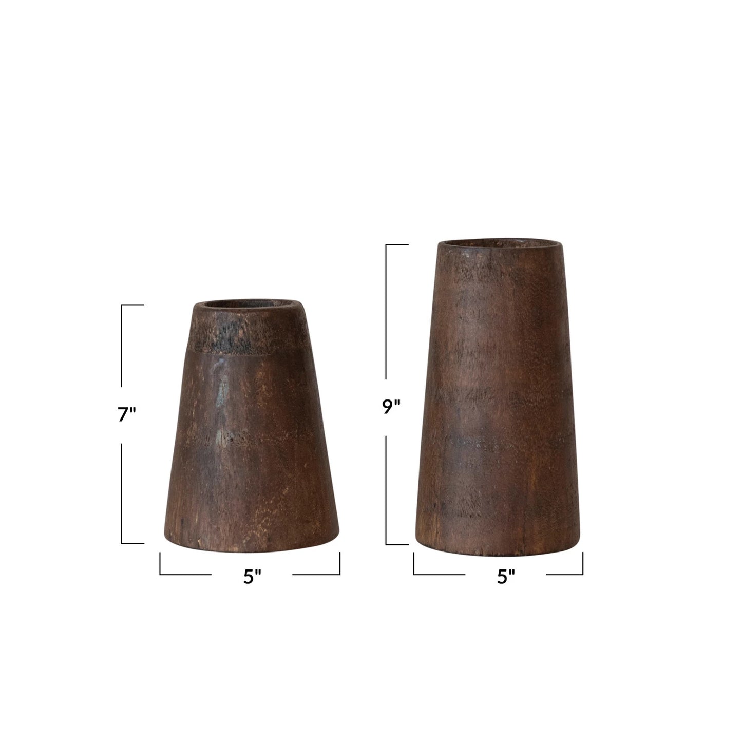Found Wood Vase