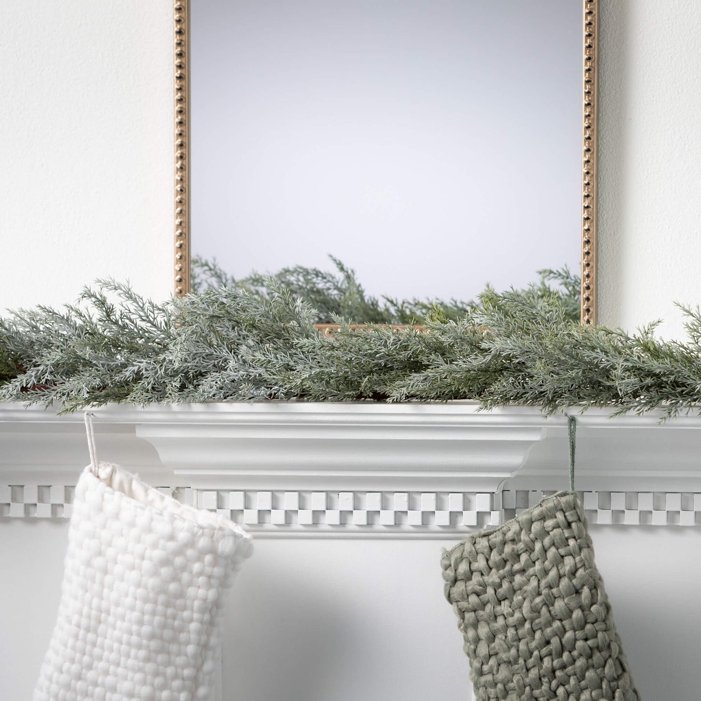 Frosted Blue Cedar Garland