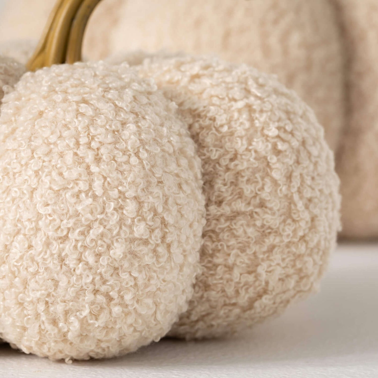 Cream Boucle Pumpkin