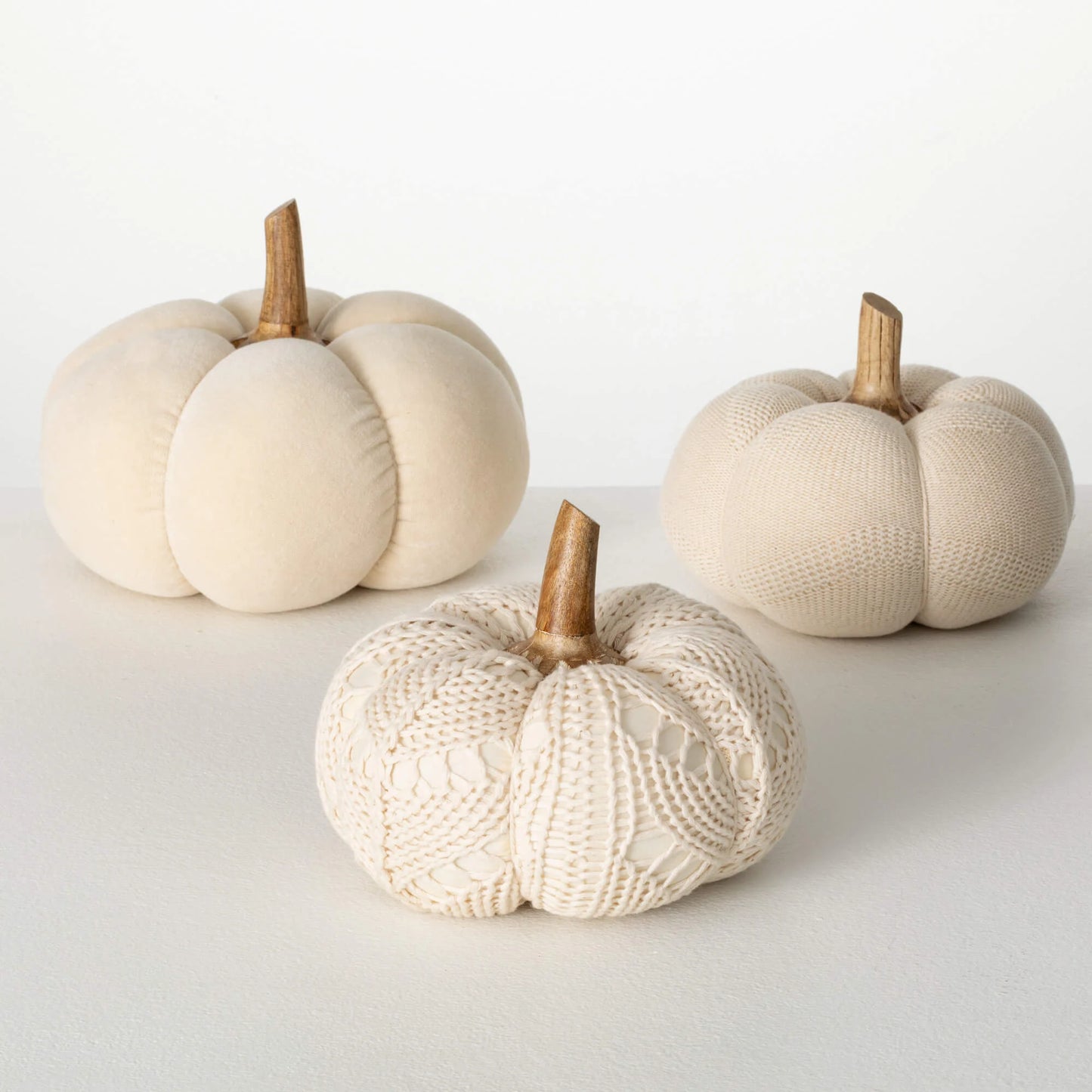 Boho Cream Pumpkins