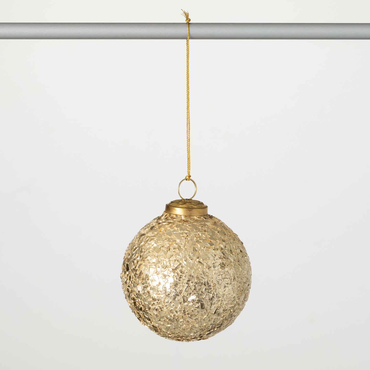 Gold Flecked Ball Ornament