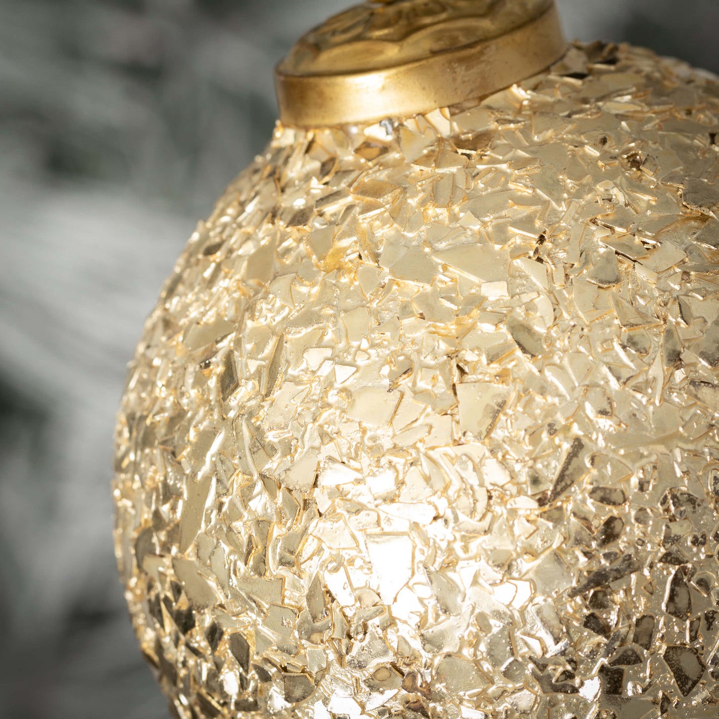 Gold Flecked Ball Ornament