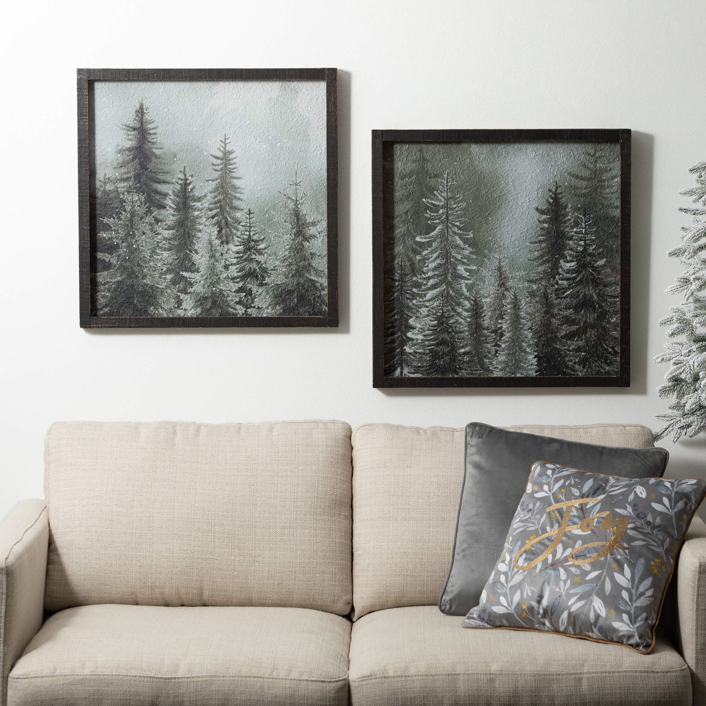 Framed Forest Scene