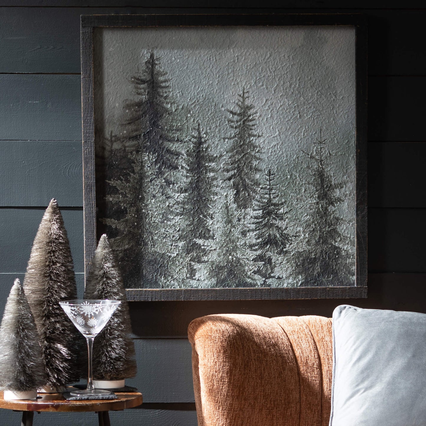 Framed Forest Scene