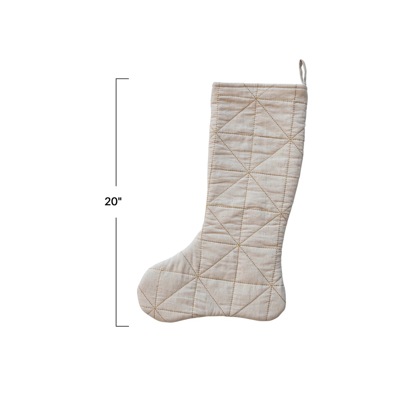 Quilted & Gold Thread Stocking