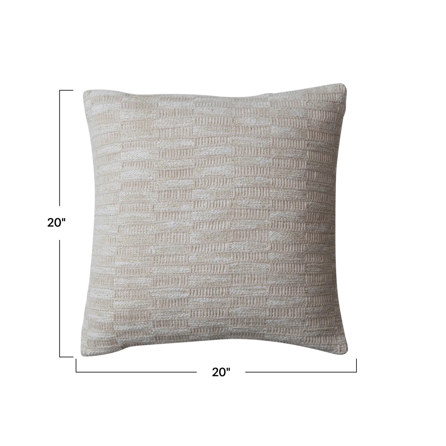 Woven Gold Threaded Pillow