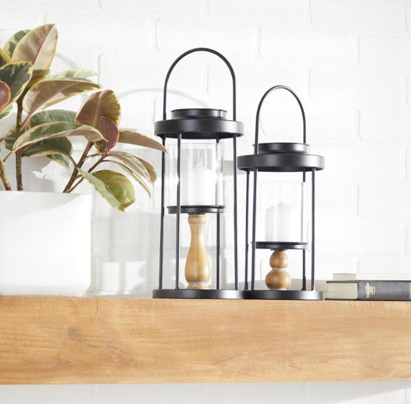 Black Contemporary Lantern