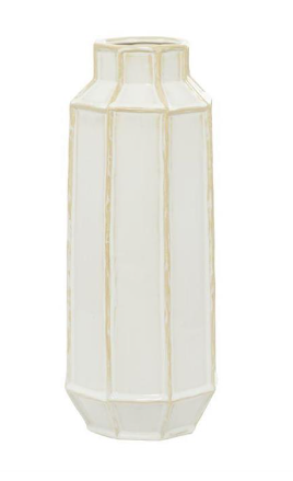 White Ceramic Vase 17"