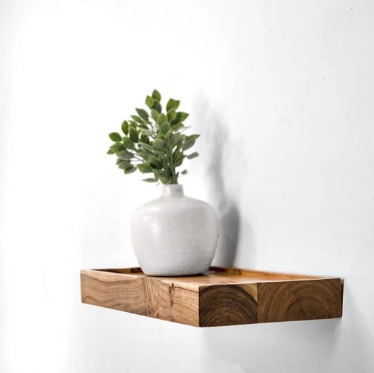 16" Floating Wood Shelf