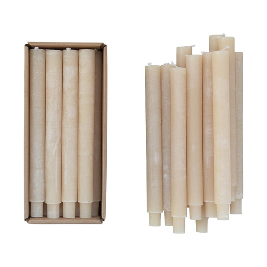 Unscented Cream Taper Candles